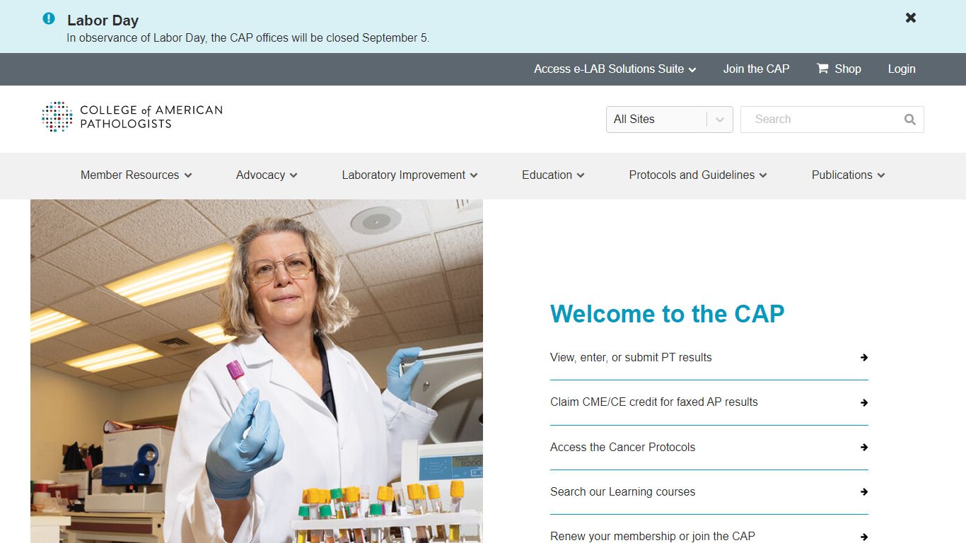 Homepage | College of American Pathologists